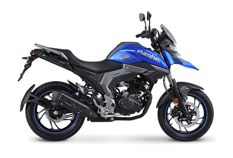 moto cor Azul